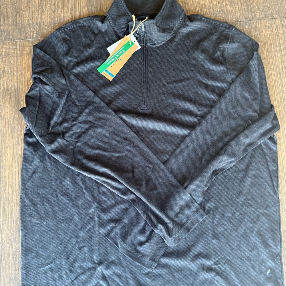 Black Tailor Vintage Quarter-Zip Pullover - NWT